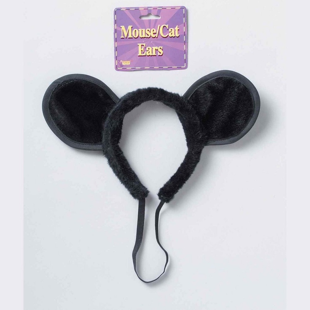 Black Mouse/Cat Ears Headband